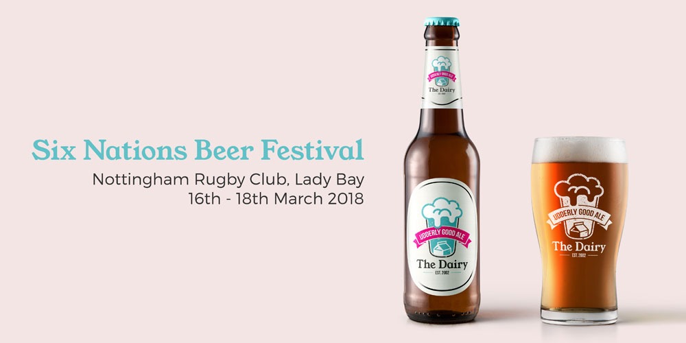 We Love Being ‘Udderly’ Good Sports After Agreeing to Sponsor A Beer At Nottingham Rugby Club’s Six Nations Beer Festival Weekend!