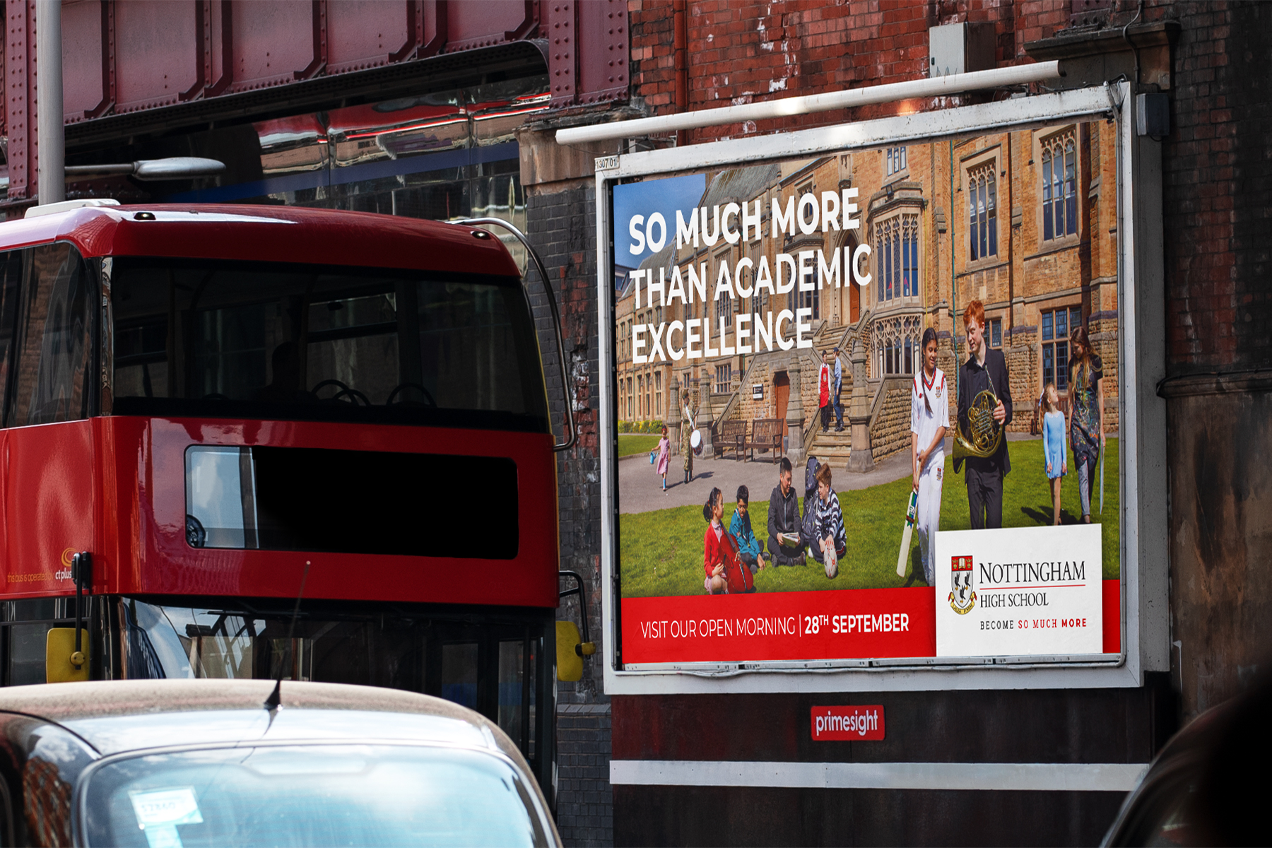 Nottingham High School Advertising Mockup