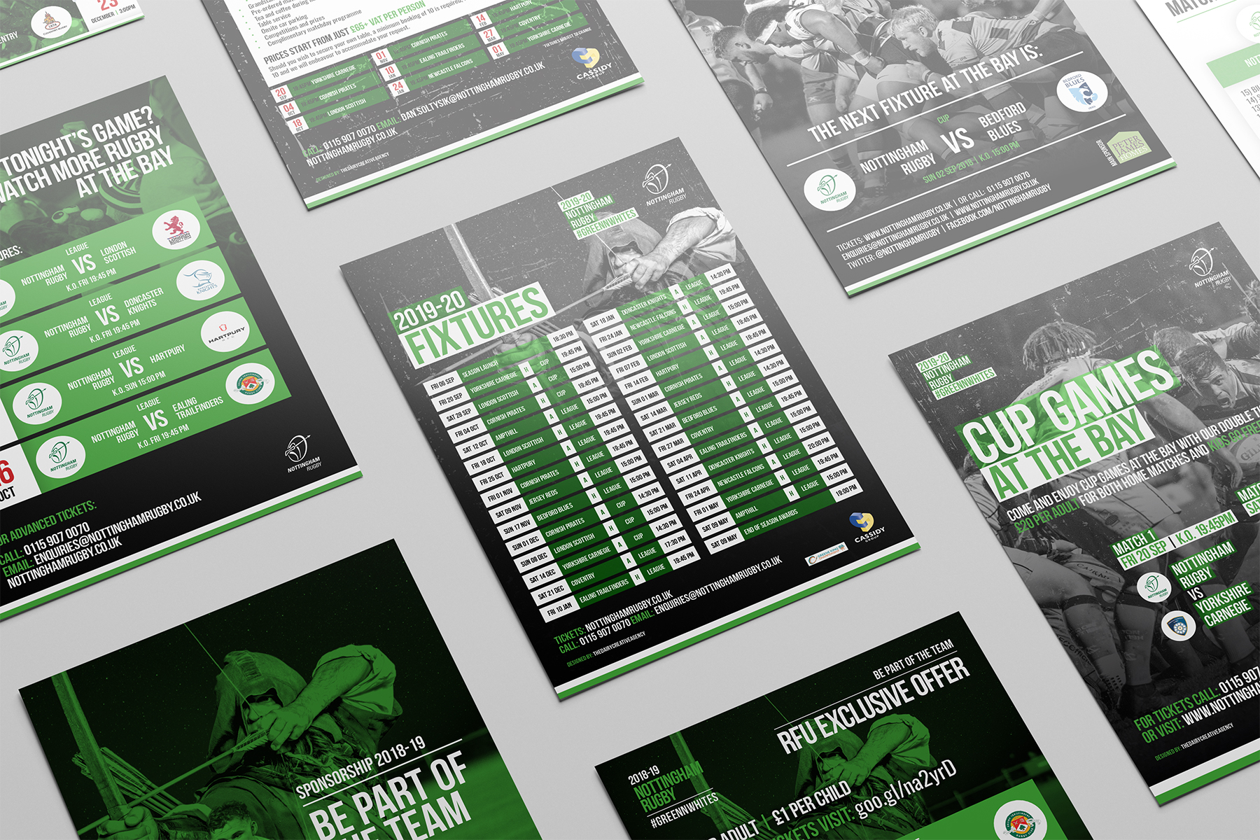 Nottingham Rugby Marketing Mockup