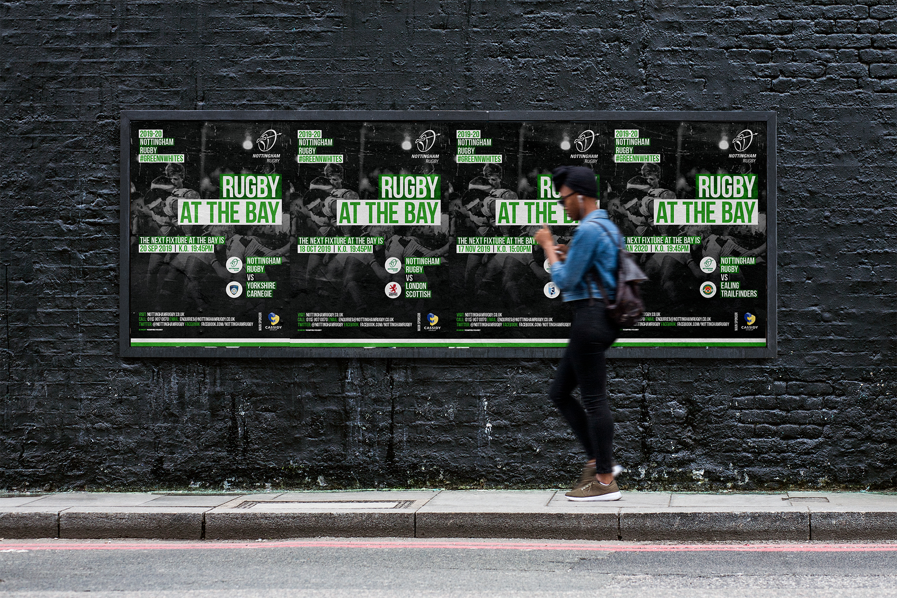 Nottingham Rugby Marketing Mockup