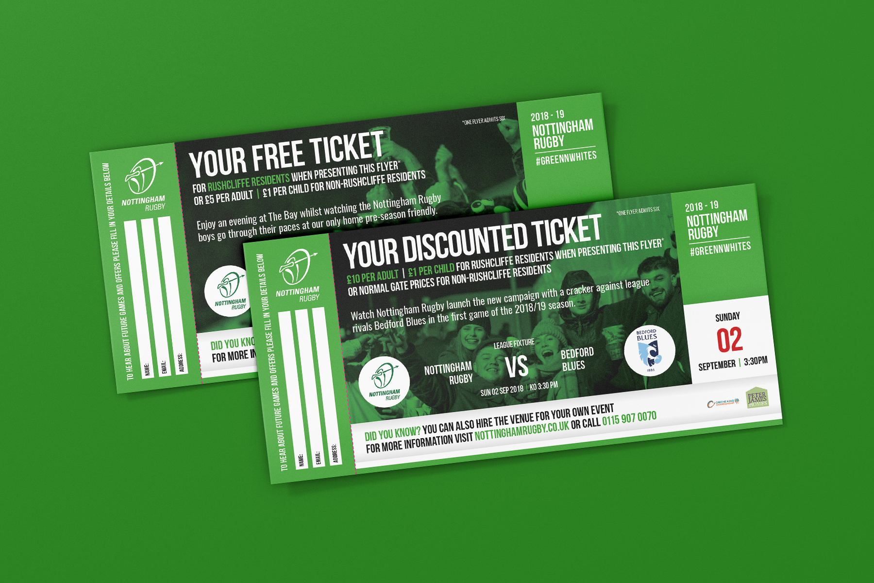 Nottingham Rugby Marketing Mockup